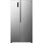 Gorenje Side by side NRS917E41X SI, Brīvi stāvošs, Amerikāņu durvis, Pelēks, 2 durvis, Skārienvadība, LED