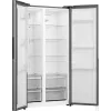 Gorenje Side by side NRS917E41X SI, Brīvi stāvošs, Amerikāņu durvis, Pelēks, 2 durvis, Skārienvadība, LED