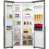 Gorenje Side by side NRS917E41X SI, Brīvi stāvošs, Amerikāņu durvis, Pelēks, 2 durvis, Skārienvadība, LED
