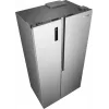 Gorenje Side by side NRS917E41X SI, Brīvi stāvošs, Amerikāņu durvis, Pelēks, 2 durvis, Skārienvadība, LED