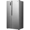 Gorenje Side by side NRS917E41X SI, Brīvi stāvošs, Amerikāņu durvis, Pelēks, 2 durvis, Skārienvadība, LED