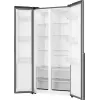 Gorenje Side by side NRS917E41X SI, Brīvi stāvošs, Amerikāņu durvis, Pelēks, 2 durvis, Skārienvadība, LED