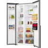 Gorenje Side by side NRS917E41X SI, Brīvi stāvošs, Amerikāņu durvis, Pelēks, 2 durvis, Skārienvadība, LED