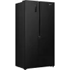 Gorenje HZF55082 NRS917E41BX G400, brīvi stāvošs, American door, melns, 2 durvis, skārienjūtīgs, LED