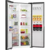 Gorenje HZF55082 NRS917E41BX G400, brīvi stāvošs, American door, melns, 2 durvis, skārienjūtīgs, LED