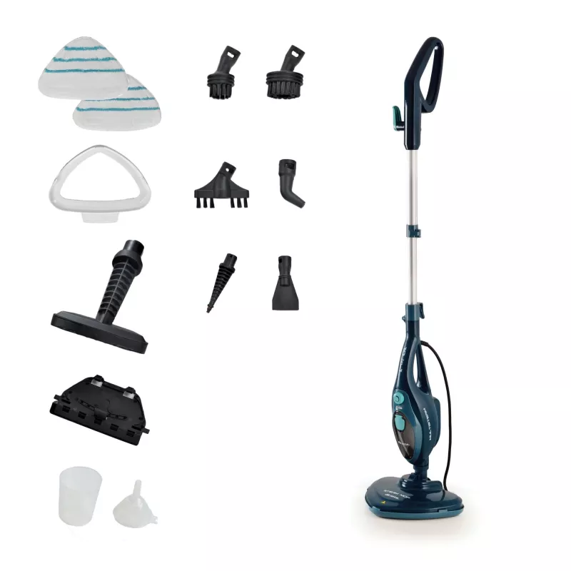Ariete 4164 Steam mop 10 in 1, tvaika mops, iznīcina 99,9% mikrobus un baktērijas, piederumu komplekts, neierobežots darbības laiks, 1500 vatu