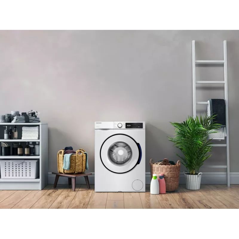 Daewoo WM-FB8514W1A-DE veļas mazgājamā mašīna Priekšpuses ielāde 8 kg 1400 RPM Balta
