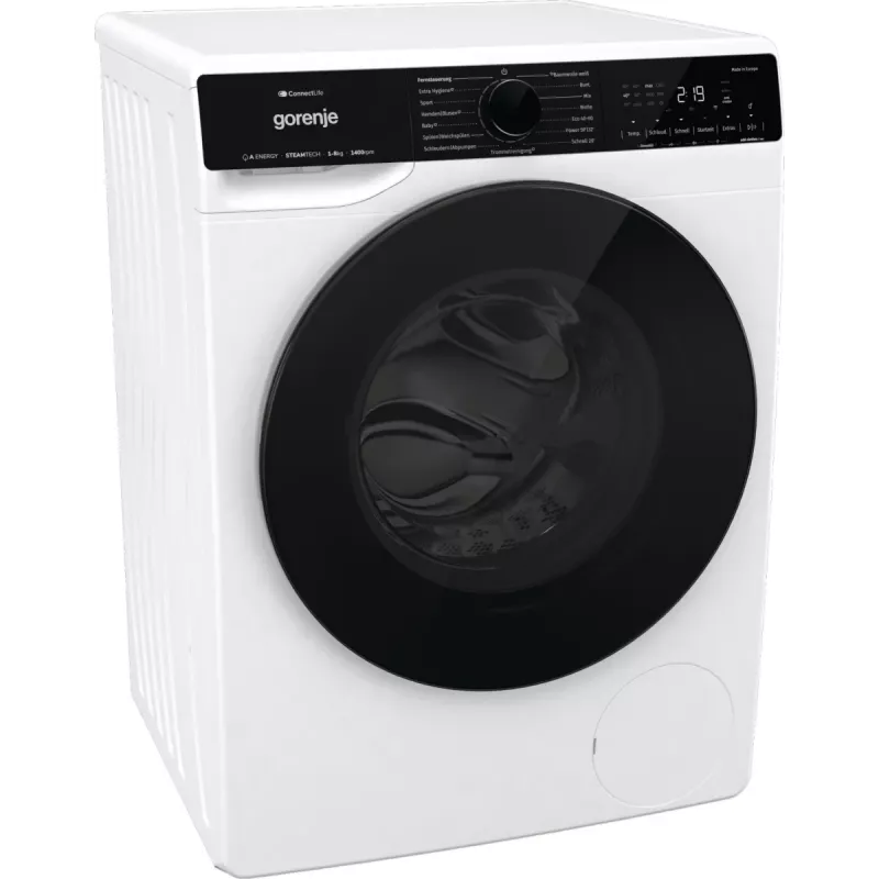 Gorenje WPNA84A2TS veļas mazgājamā mašīna ar priekšējo ielādi 8 kg 1400 apgr./min Melna, Balta