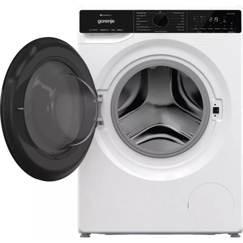 Gorenje WPNA84A2TS veļas mazgājamā mašīna ar priekšējo ielādi 8 kg 1400 apgr./min Melna, Balta