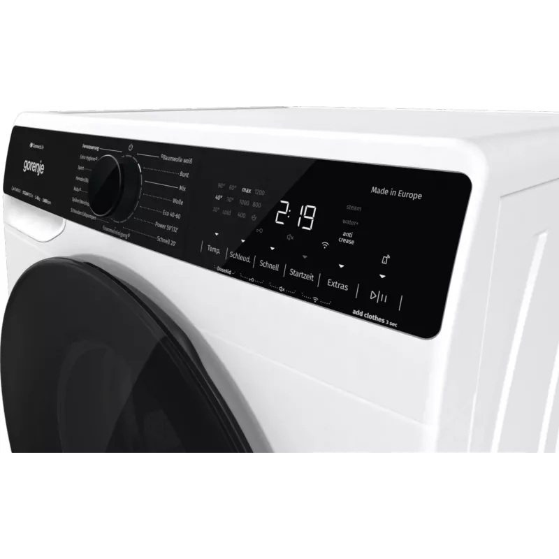 Gorenje WPNA84A2TS veļas mazgājamā mašīna ar priekšējo ielādi 8 kg 1400 apgr./min Melna, Balta