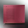RAIJINTEK METIS PLUS Mini Tower PC korpuss sarkans — Mini-ITX, 1x 3,5 inch nodalījums, 4x 2,5 inch nodalījumi, 120 mm ventilatori
