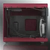 RAIJINTEK METIS PLUS Mini Tower PC korpuss sarkans — Mini-ITX, 1x 3,5 inch nodalījums, 4x 2,5 inch nodalījumi, 120 mm ventilatori