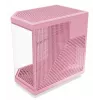 HYTE Y70 Milk Midi Tower PC korpuss, rozā — atbalsta 120/140 mm ventilatorus, 2,5 collu un 3,5 collu diskus, apakšējo barošanas bloku, 320×470×470 mm