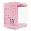 HYTE Y70 Milk Midi Tower PC korpuss, rozā — atbalsta 120/140 mm ventilatorus, 2,5 collu un 3,5 collu diskus, apakšējo barošanas bloku, 320×470×470 mm