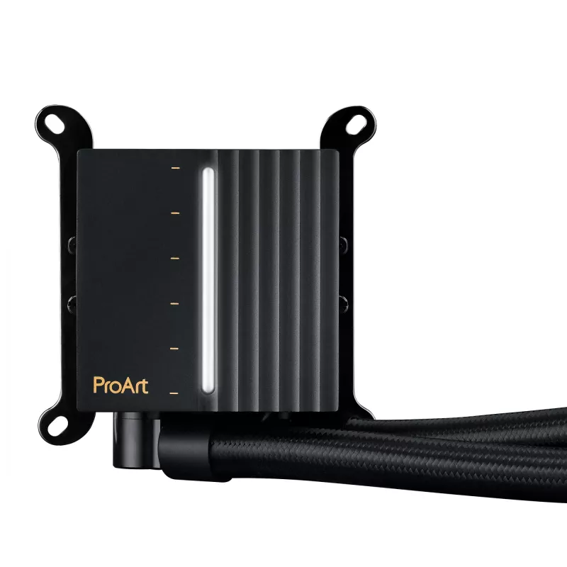 Universāls šķidruma dzesētājs ASUS ProArt LC 240, 120 mm ventilatori, melns, atbalsta LGA1700/AM5/AM4/115x/1200