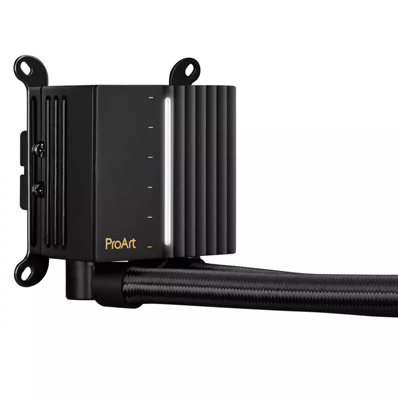 Universāls šķidruma dzesētājs ASUS ProArt LC 240, 120 mm ventilatori, melns, atbalsta LGA1700/AM5/AM4/115x/1200