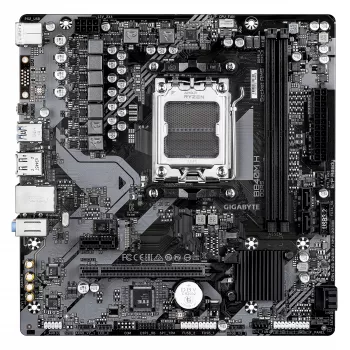 GIGABYTE B840M H mātesplate - AMD Ryzen 9000 procesori, 5+2+2 fāžu VRM, līdz 7200MHz DDR5 (OC), 1xPCIe 4.0 M.2, 1GbE LAN, USB 3.2 Gen 1