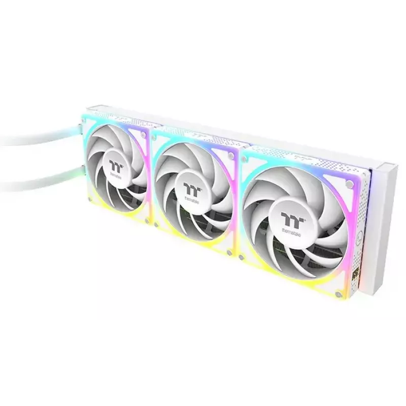 Thermaltake MAGCurve 360 Ultra Snow viss vienā šķidruma CPU dzesētājs ar ARGB ventilatoriem