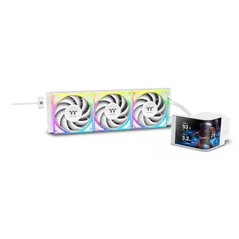 Thermaltake MAGCurve 360 Ultra Snow viss vienā šķidruma CPU dzesētājs ar ARGB ventilatoriem