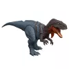 Jurassic World Rebirth Wild Roar Abelisaurus rotaļu dinozaurs, ar astes vadāmu uzbrukuma kodiens un skaņa