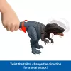 Jurassic World Rebirth Wild Roar Abelisaurus rotaļu dinozaurs, ar astes vadāmu uzbrukuma kodiens un skaņa