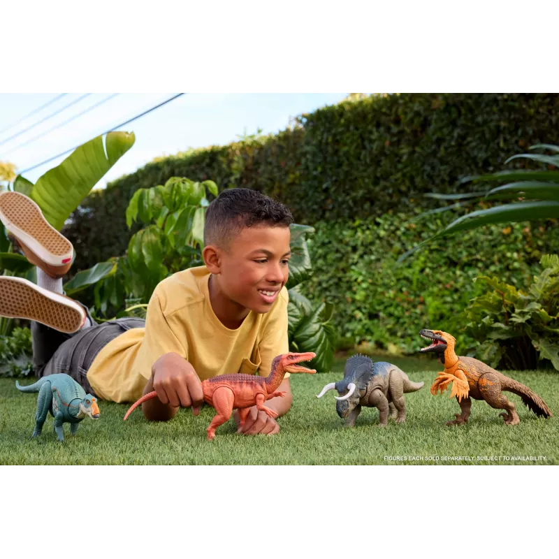 MATTEL Jurassic World Wild Roar Spiclypeus JGB89 — kolekcionējama dinozauru rotaļlieta