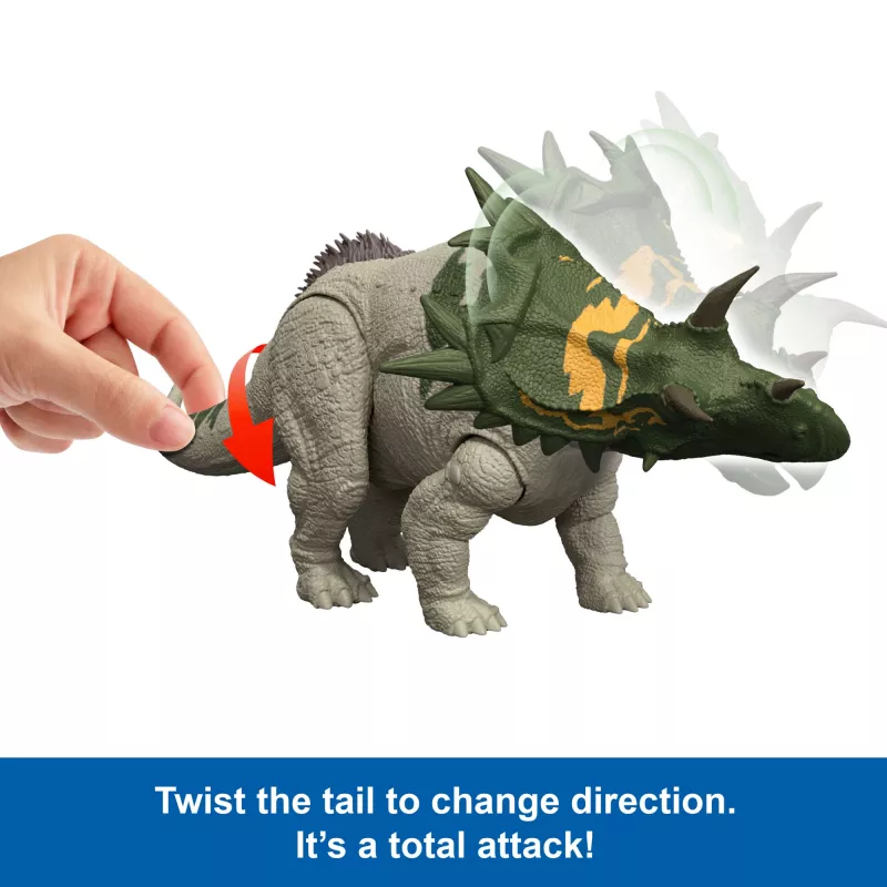 MATTEL Jurassic World Wild Roar Spiclypeus JGB89 — kolekcionējama dinozauru rotaļlieta