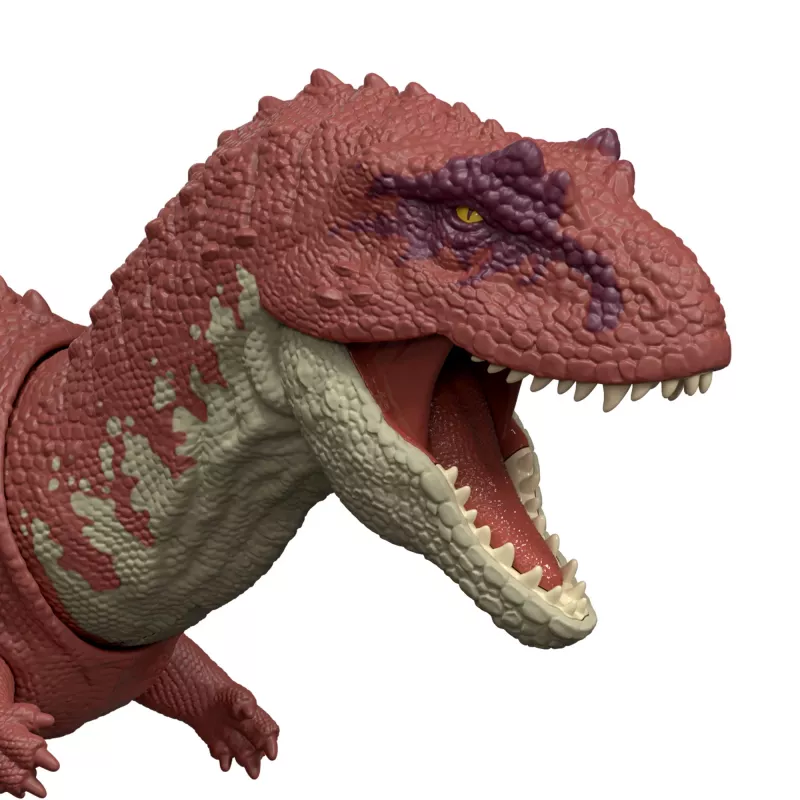 Jurassic World Rebirth Wild Roar Aucasaurus Dinozauru Rotaļlieta, Ar Asti Vadāms Uzbrukuma Kodums un Skaņa