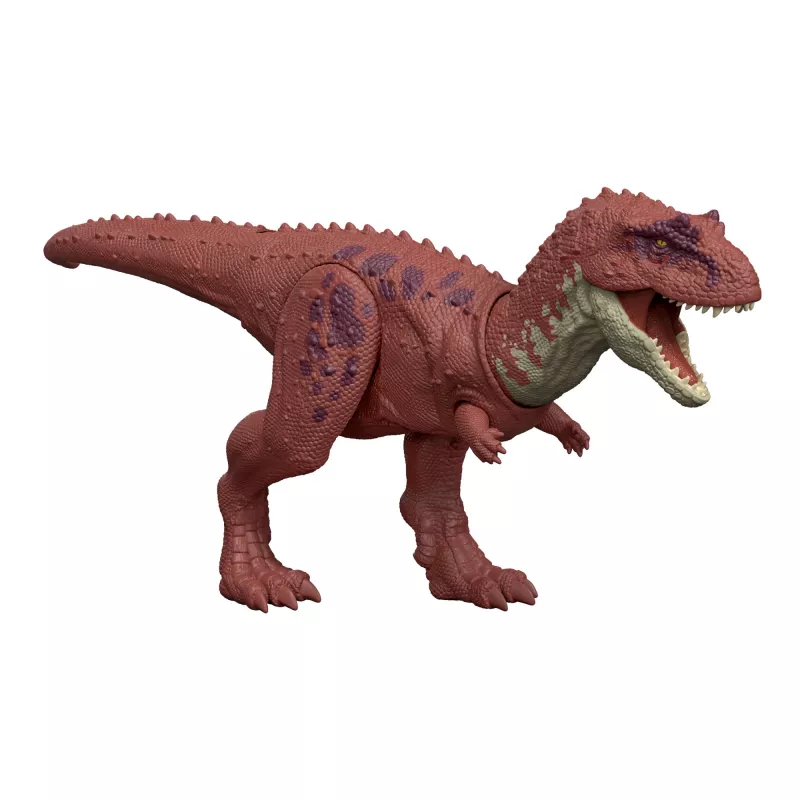 Jurassic World Rebirth Wild Roar Aucasaurus Dinozauru Rotaļlieta, Ar Asti Vadāms Uzbrukuma Kodums un Skaņa