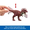 Jurassic World Rebirth Wild Roar Aucasaurus Dinozauru Rotaļlieta, Ar Asti Vadāms Uzbrukuma Kodums un Skaņa