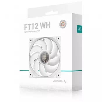 Korpusa ventilators DeepCool FT12 WH 120 x 120 x 25 mm, balts, 120 mm