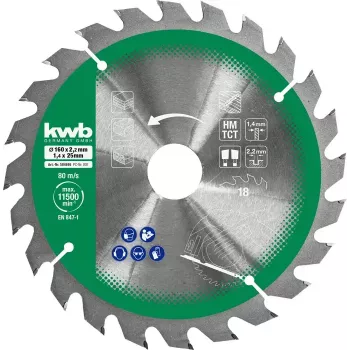 Apaļzāģa asmeņu komplekts Einhell-KWB 584795, Ø165 mm, urbums 20 mm, 3 gab. skaidu plātnēm, cietkokam, saplāksnim, plastmasai, mīkstkokam