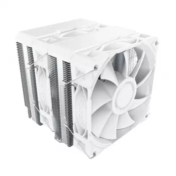 CPU dzesētājs Montech NX600 (balts) ar 120 mm ventilatoru, savietojams gaisa dzesētājs galddatoru procesoriem