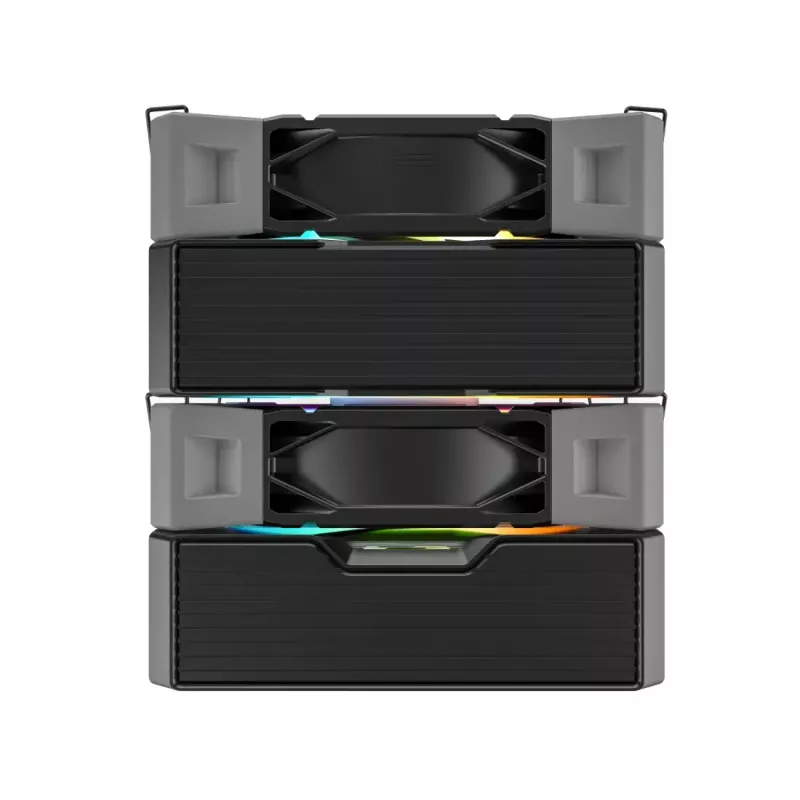 CPU dzesētājs Montech NX600 ARGB, melns, 120 mm ventilators, ARGB apgaismojums