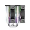 CPU dzesētājs Montech NX600 ARGB, melns, 120 mm ventilators, ARGB apgaismojums