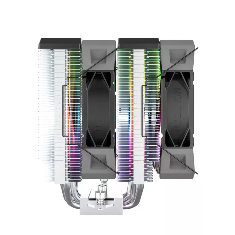 CPU dzesētājs Montech NX600 ARGB, melns, 120 mm ventilators, ARGB apgaismojums