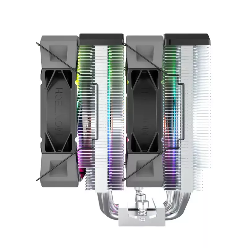 CPU dzesētājs Montech NX600 ARGB, melns, 120 mm ventilators, ARGB apgaismojums