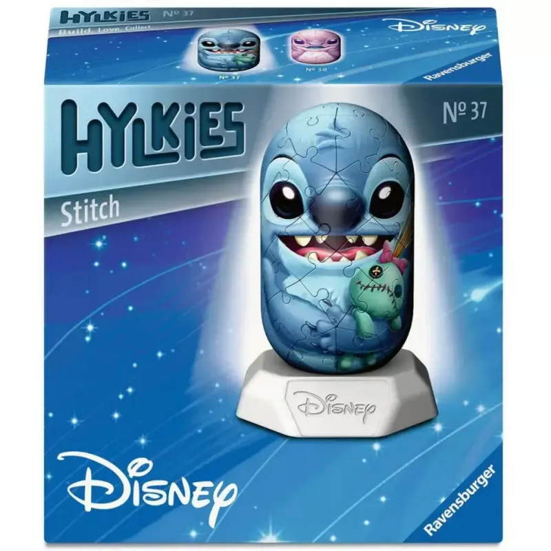 3D Puzzle Ravensburger Disney Stitch Hylkies — figūras formas 3D figūra no Ravensburger