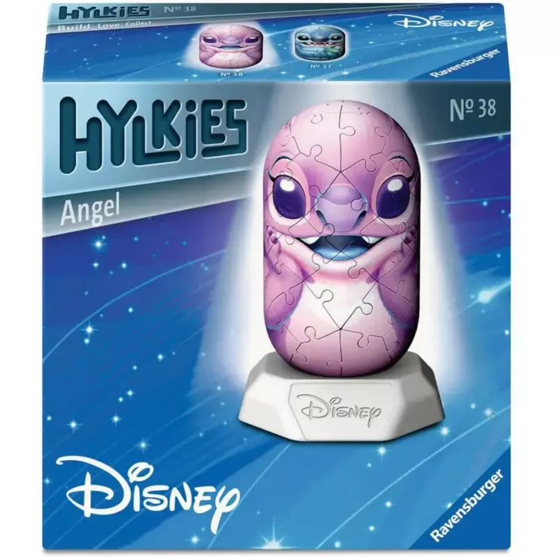 3D Puzzle Ravensburger Disney Stitch - Angel figūriņa, savstarpēji bloķējošas putuplasta detaļas, modelis 12008045