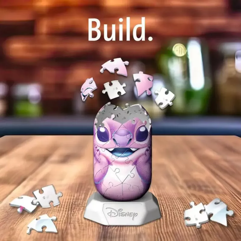 3D Puzzle Ravensburger Disney Stitch - Angel figūriņa, savstarpēji bloķējošas putuplasta detaļas, modelis 12008045