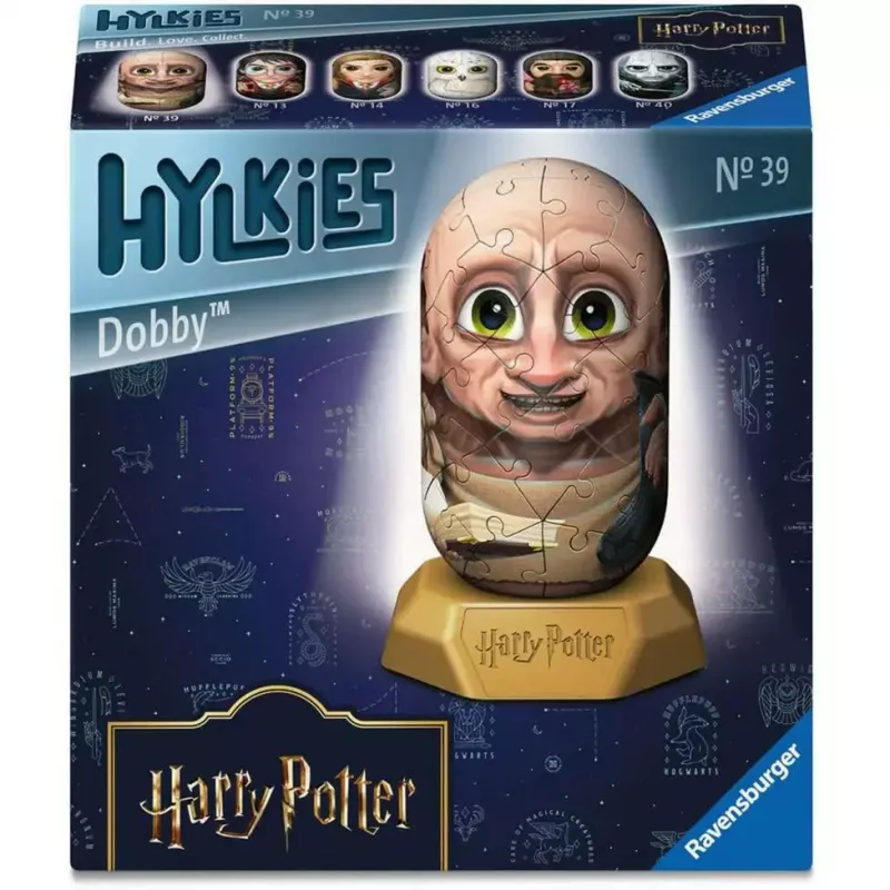 3D puzle Ravensburger Hylkies Harijs Poters Dobby, putuplasta savienojamās detaļas, salikta figūriņa
