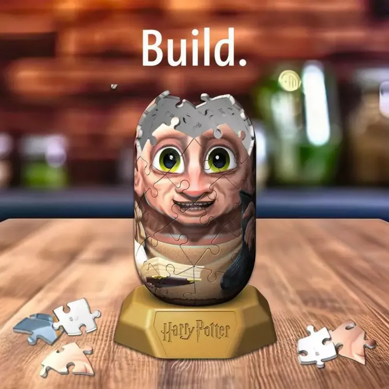 3D puzle Ravensburger Hylkies Harijs Poters Dobby, putuplasta savienojamās detaļas, salikta figūriņa