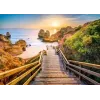 Puzle Ravensburger Stairway to Camilo Beach Portugal, 1000 gabali, 700 mm platums