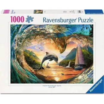 Puzle Ravensburger Sunset Splash, 1000 gab., ainava, 700 mm platums