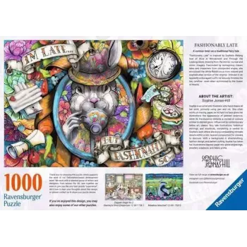 Puzle Ravensburger Fashionably Late — 1000 gabali, Ainava, 700 × ? mm