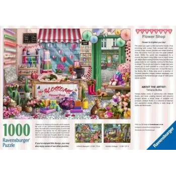 Jigsaw Puzzle Ravensburger Blossoms Flower Shop 1000 pieces, 700 mm width