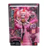 Lelle MATTEL Monster High Scary Sweet Birthday Cupid Asteria – kolekcionējama modes lelle, kustīga, tematisks tērps