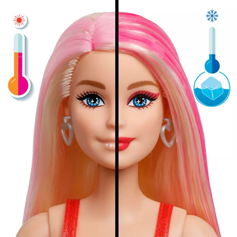 Barbie Party Unboxed Glam Party Series Red Sparkle lelle un aksesuāri ar 10 pārsteigumiem