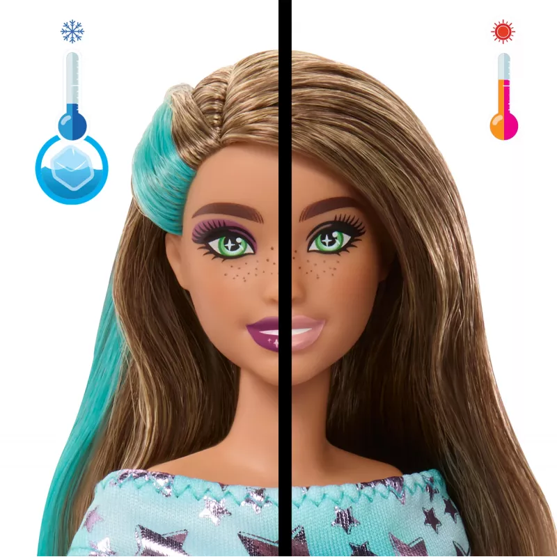 Barbie Party Unboxed Pet Birthday Series lelle un piederumi, Party Stars komplekts ar 10 pārsteigumiem