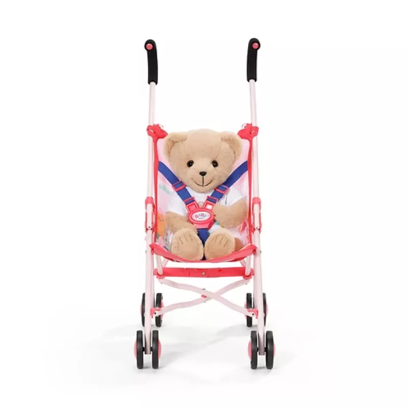BABY born Ratiņi ar Sominu Rozā Leļļu ratiņi